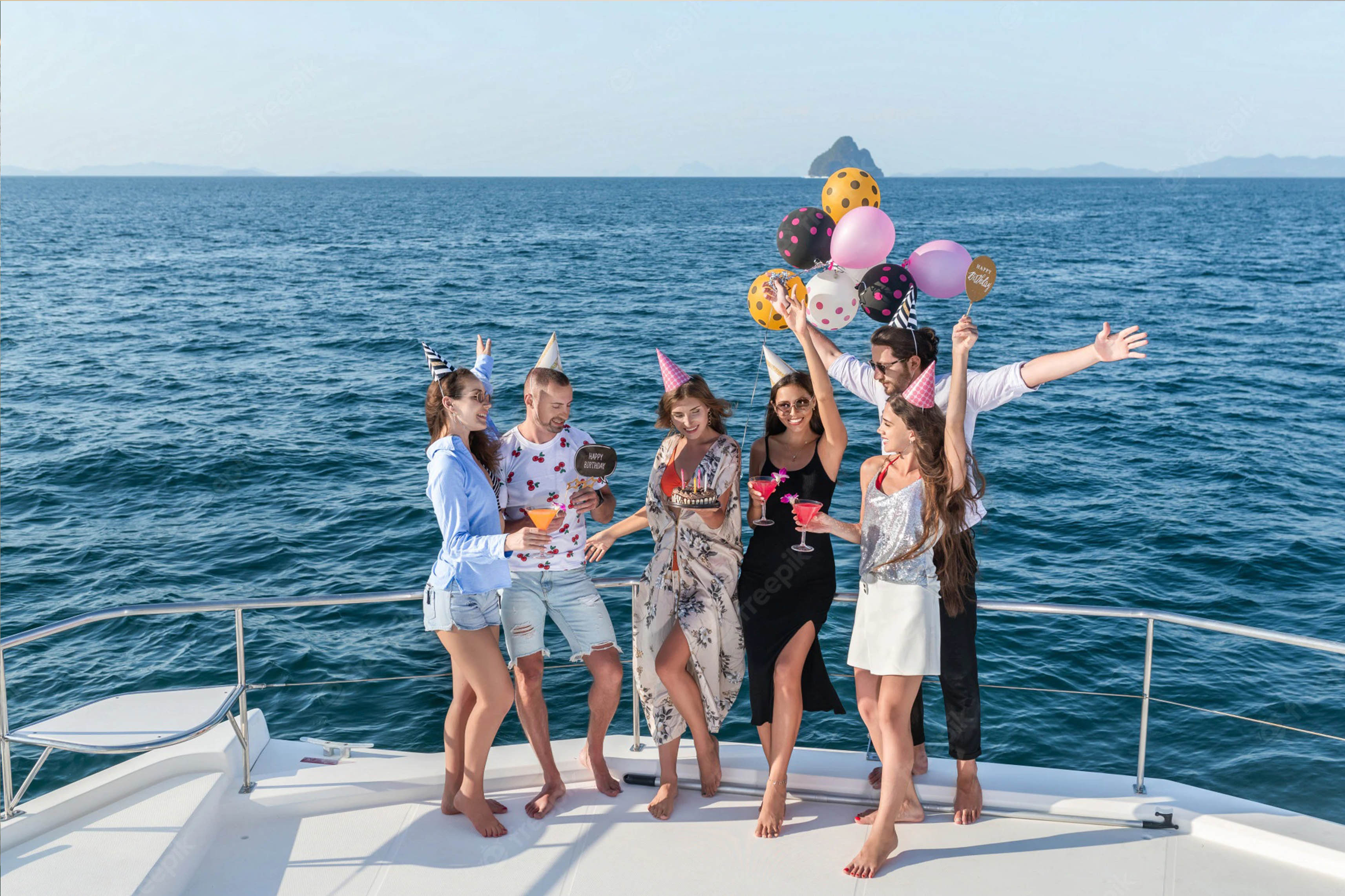 birthday party on a yacht